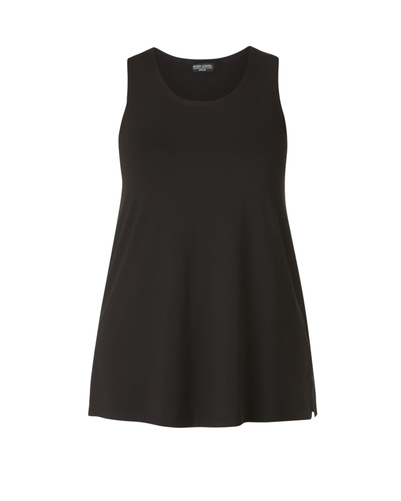 Front of a size 3(52) Abbigail in Black by Base Level Curvy. | dia_product_style_image_id:279645